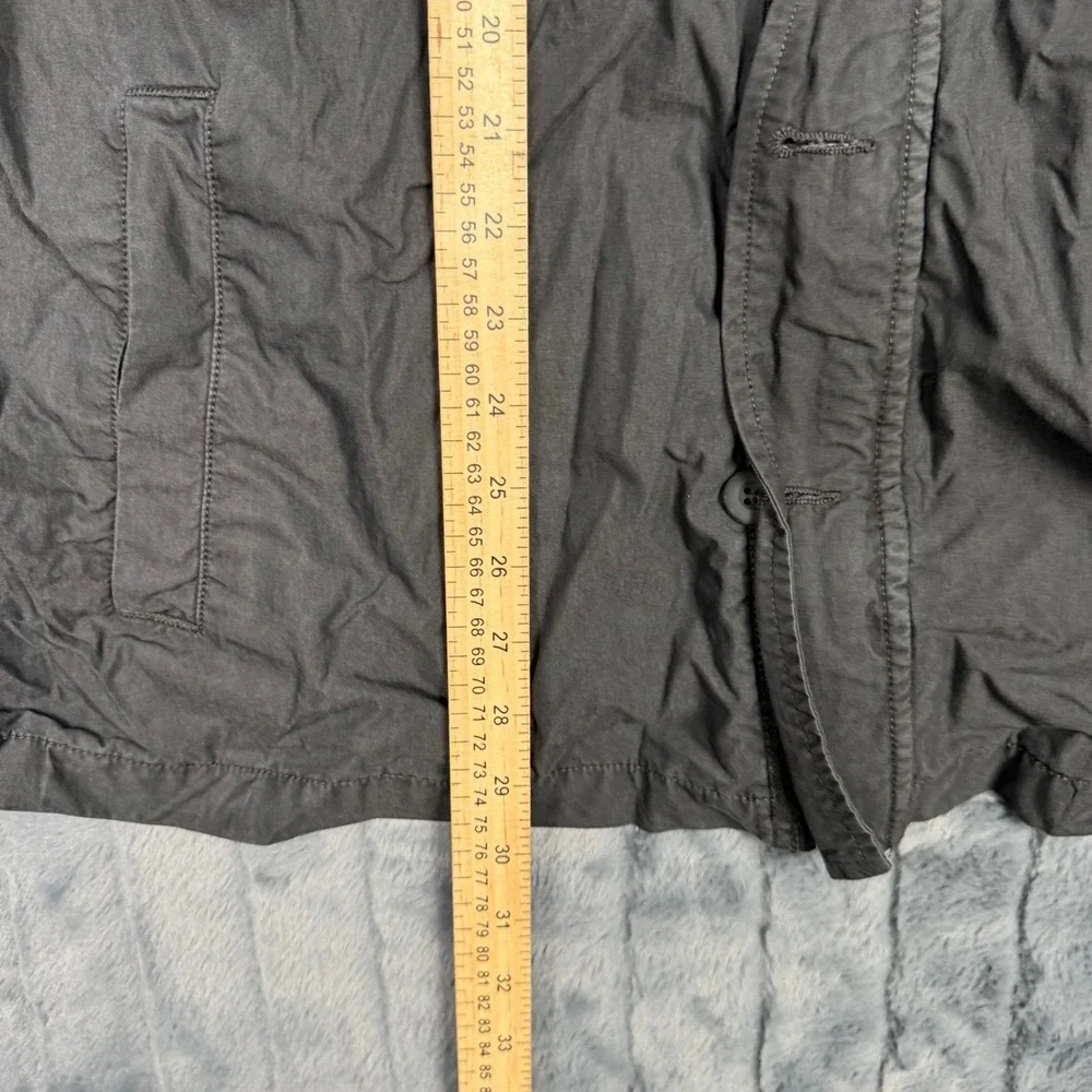 Lucky Brand Mens XXL Charcoal Gray Utility Field Jacket Cotton Nylon Zip Button